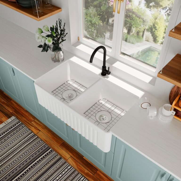 Under-sink cabinet design UAE – custom waterproof cabinetry